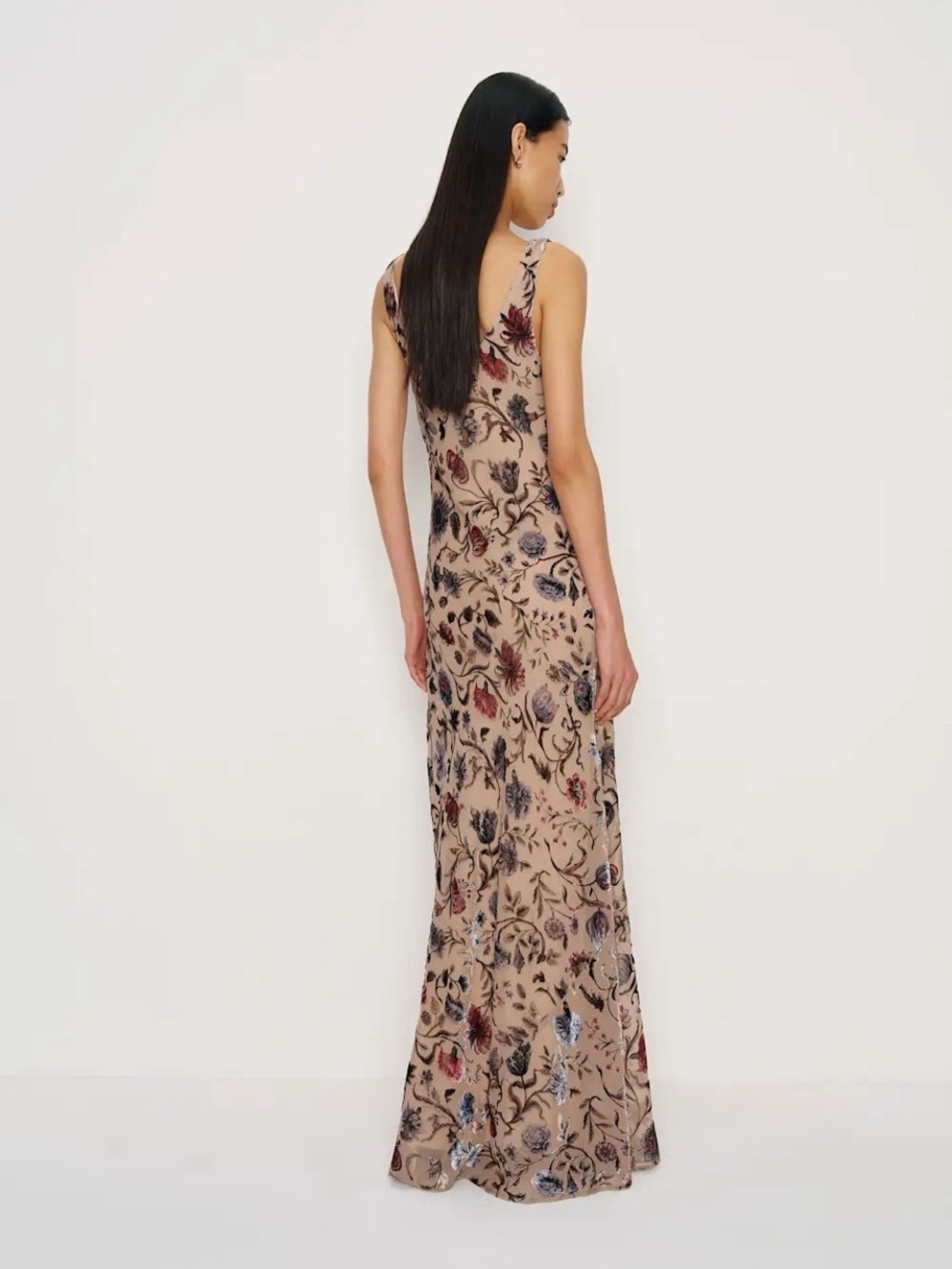 Reformation Annabelle Maxi Dress in Fenna Burnout Velvet Fabric - Picture 2 of 9